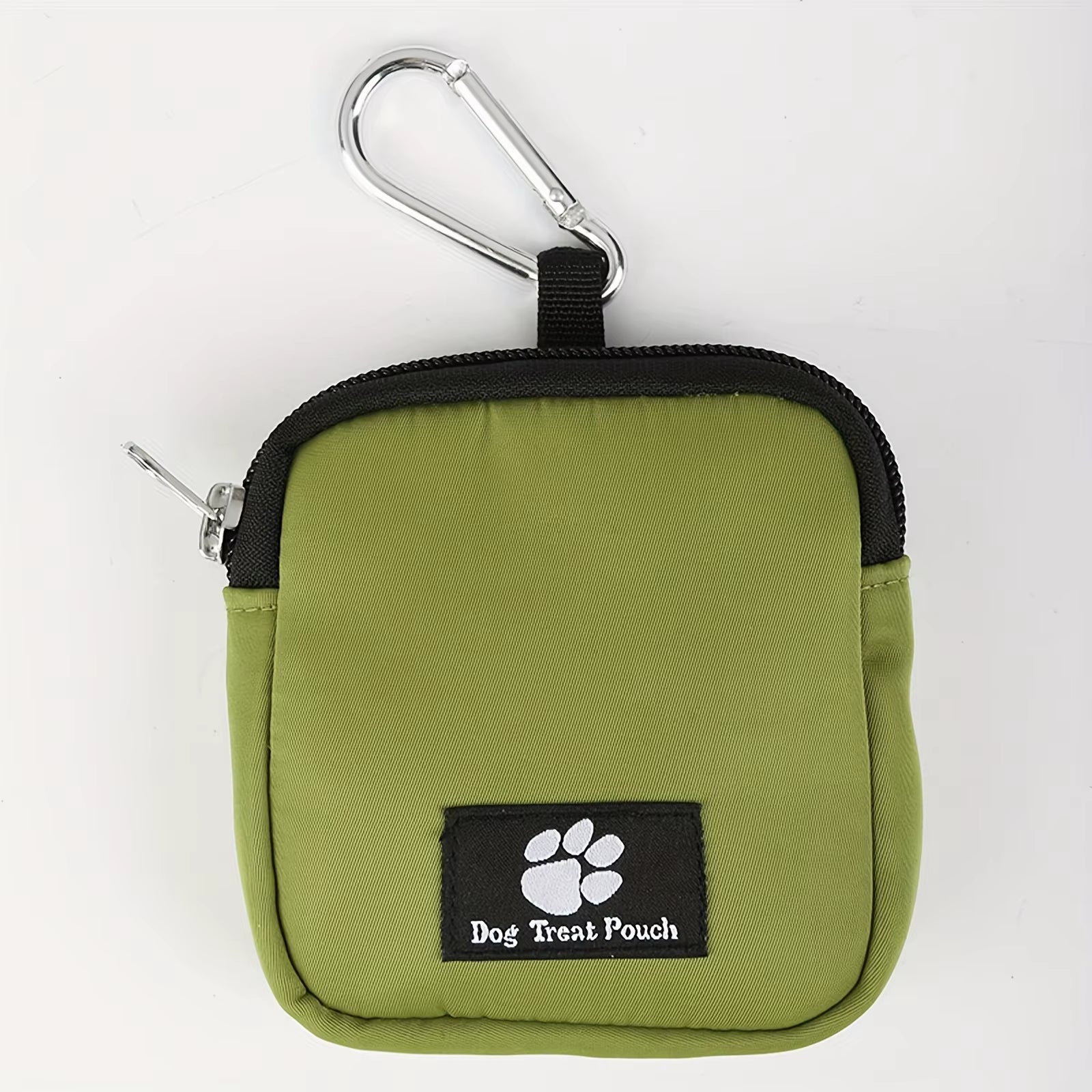 Portable Dog Treat Bag with Whistle, Multicolor Reusable Fabric Training Pouch for Pets