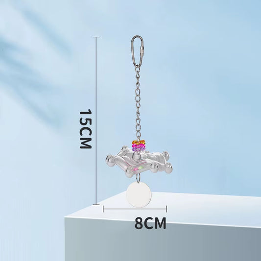 Interactive Parrot Toy Birdcage Toy Relieving Boredom Gnawing Biting Self Entertaining Puzzle Spinning Bird Toy Birdcage Decor